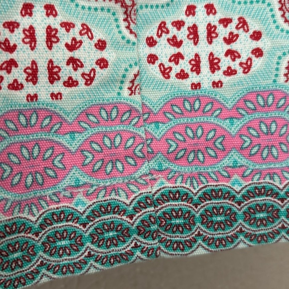 Women’s Talbots Lined Skirt, Size 8, Blue Pink Spring - Picture 2 of 8